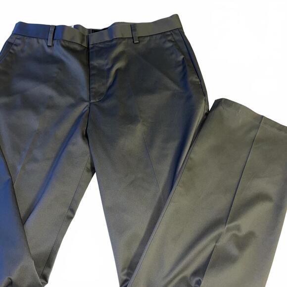 New With Tags Dockers $55 Men's 38Wx34L Classic Fit Gray Flat Front Dress Pants - Picture 2 of 9